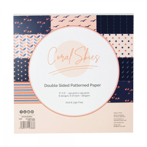 Craft Perfect - 6x6 Paper Packs - Coral Skies - 9388e