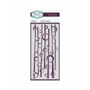 Creative Expressions -  Looping Through DL Stencil 4 in x 8 in (10.0 x 20.3 cm) - CEST089