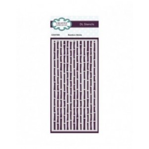 Creative Expressions -  Bamboo Sticks DL Stencil 4 in x 8 in (10.0 x 20.3 cm) - CEST090