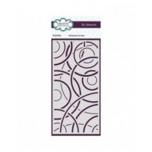 Creative Expressions -  Entwined Circles DL Stencil 4 in x 8 in (10.0 x 20.3 cm) - CEST093