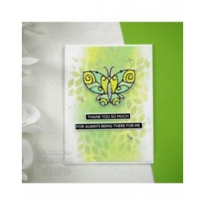 Creative Expressions -  Scattered Leaves DL Stencil 4 in x 8 in (10.0 x 20.3 cm) - CEST097