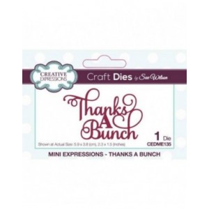 Creative Expressions - Sue Wilson Thanks A Bunch Craft Die - CEDME135