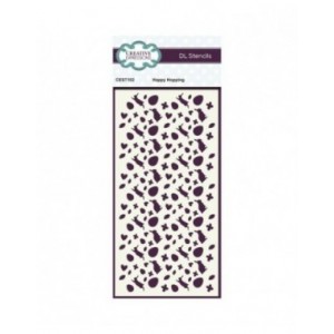 Creative Expressions - Happy Hopping DL Stencil 4 in x 8 in (10.0 x 20.3 cm) - CEST102