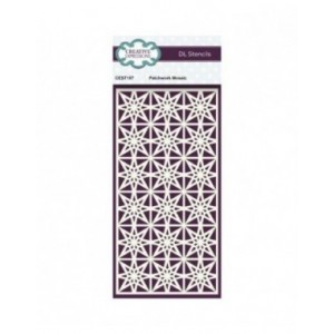 Creative Expressions - Patchwork Mosaic DL Stencil 4 in x 8 in (10.0 x 20.3 cm) - CEST107