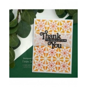 Creative Expressions - Patchwork Mosaic DL Stencil 4 in x 8 in (10.0 x 20.3 cm) - CEST107