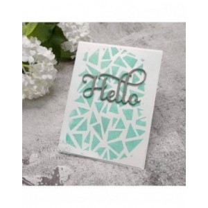 Creative Expressions - Broken Glass DL Stencil 4 in x 8 in (10.0 x 20.3 cm) - CEST109