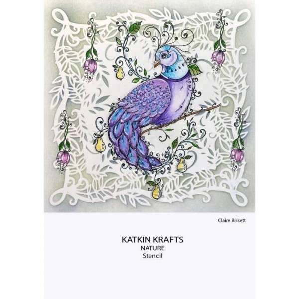 Katkin Krafts - Nature 7 in x 7 in Stencil - KKST004