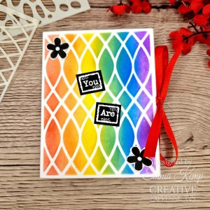 Creative Expressions - Mini Stencil Strong 4 in x 3 in - CEMSSTRONG