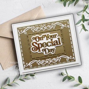 Creative Expressions - Sue Wilson Shadowed Sentiments On Your Special Day Craft Die - CEDSS026