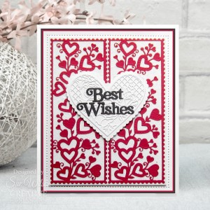 Creative Expressions - Sue Wilson Shadowed Sentiments Best Wishes Craft Die - CEDSS025