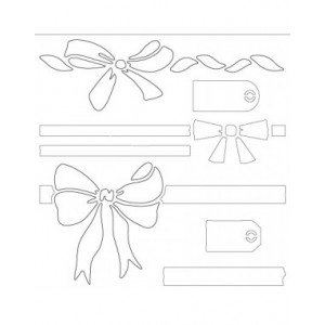 Card-io - Bows and Borders MajeMask Stencil - STBO-01