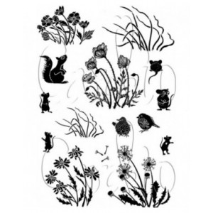 Card-io - Waving Wildflowers Clear Stamp Set - CCSTWAV-01