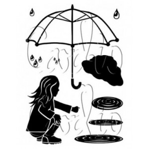 Card-io - Umbrella Weather A7 Clear Stamp Set - CCSTUMB-01