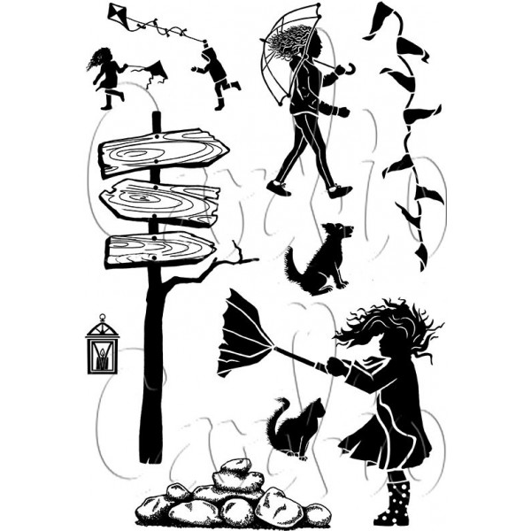 Card-io - The Way the Wind Blows Clear Stamp Set - CCSTWAY-01