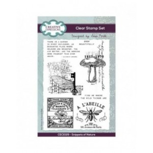 Creative Expressions - Sam Poole Snippets of Nature 6 in x 4 in Clear Stamp Set - CEC1029