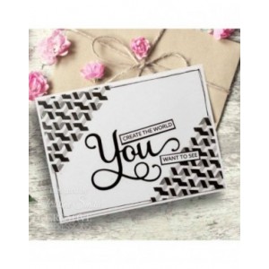 Creative Expressions - Chaotic Order Mini Triple Layering Stencil 4 in x 3 in Set of 3 - CEMLSCHA
