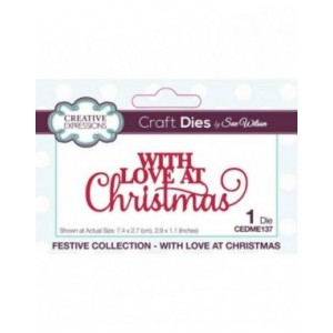 Creative Expressions - Sue Wilson Festive With Love At Christmas Craft Die - CEDME137