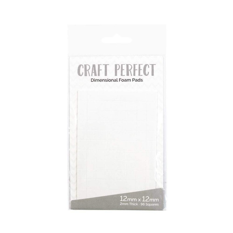 CRAFT PERFECT - Adhesives - Dimensional Foam Pads - 12mm (96 pads) - 9751e