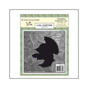 Lisa Horton - Framed Pointsettia Embosing Folder - LHCEF157