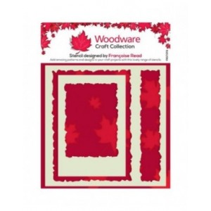 Woodware - Torn Aperture 6 in x 6 in Stencil - FRST078