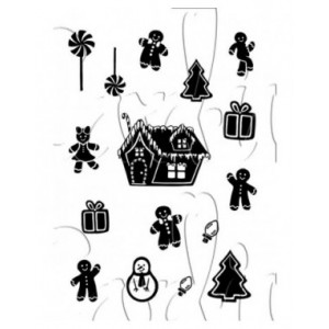 Card-io - Gingerbreads A7 Clear Stamp Set - CCSTGIN-01