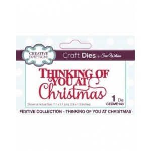 Creative Expressions - Sue Wilson Thinking Of You At Christmas Craft Die - CEDME143