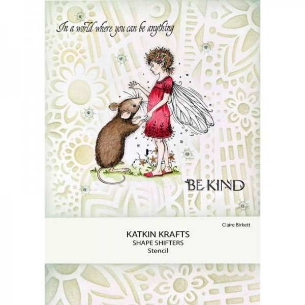 Katkin Krafts - Shape Shifters 7 in x 7 in Stencil - KKST008