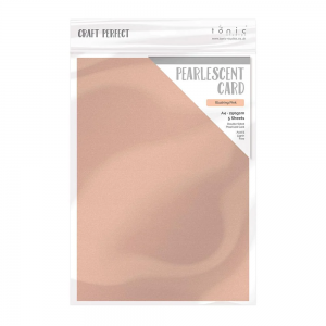 Craft Perfect - Pearlescent Card - Blushing Pink - A4 (5/PK) - 9503e