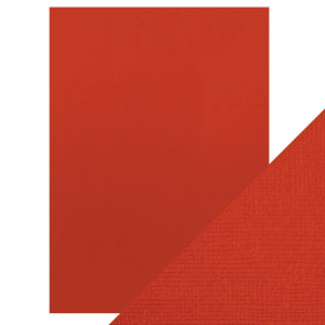 Craft Perfect - Classic Card - Chilli Red - Weave Textured - A4 (10/PK) - 9075e