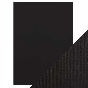 Craft Perfect - Classic Card - Jet Black - Weave Textured - A4 (10/PK) - 9011e