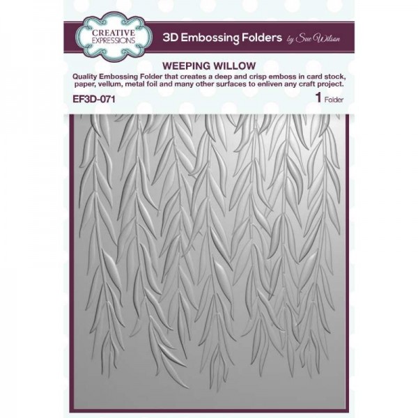 Creative Expressions - Weeping Willow 5 in x 7 in 3D Embossing Folder - EF3D-071