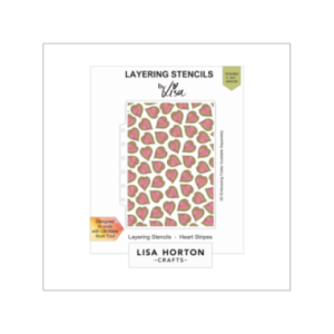 Lisa Horton - Heart Stripes 5x7 Layering Stencils - LHCAS131