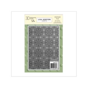 Lisa Horton - Vintage Tile 3D 5x7 Embossing Folder - LHCEF176
