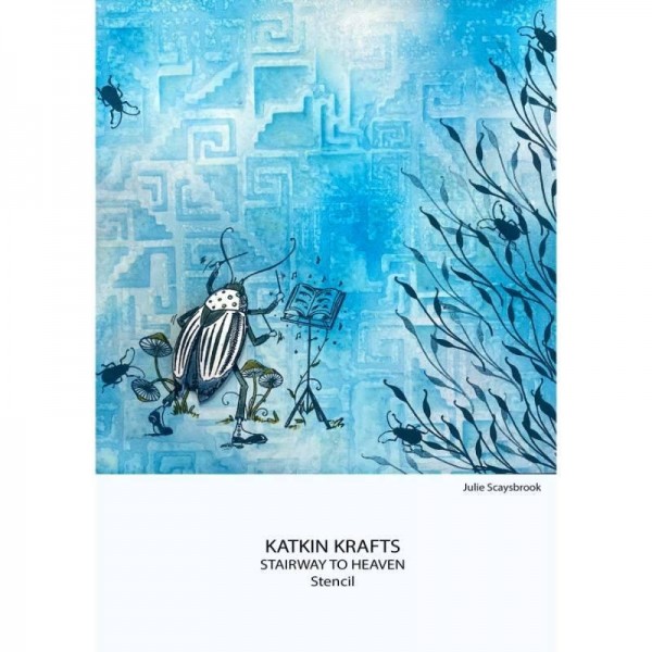 Katkin Krafts - Stairway To Heaven 7 in x 7 in Stencil - KKST011