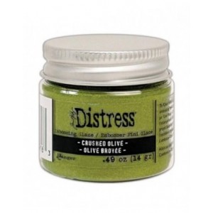 Ranger Tim Holtz - Distress Distress Embossing Glaze Crushed Olive - TDE79163