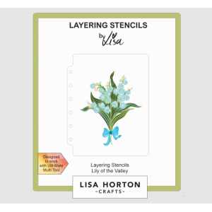Lisa Horton - Lily Of The Valley A6 Layering Stencil - LHCAS134