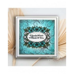 Creative Expressions - Sue Wilson Mini Shadowed Sentiments I Smile When I Think Of You Craft Die - CEDSS042