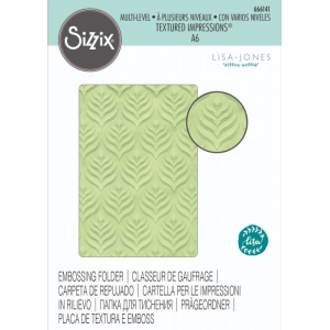 Sizzix - Multi-Level Textured Embossing Folder - Palm Repeat by Lisa Jones - 666141
