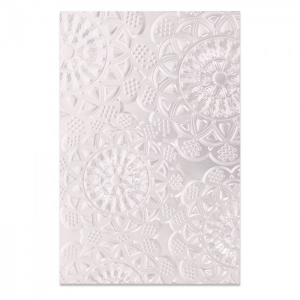 Sizzix - 3-D Textured Embossing Folder - Doily - 662265