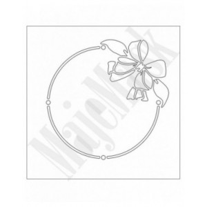 Card-io - MajeMask Stencil - Round Bow Frame Majemask Stencil - STBO-03