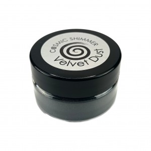 Cosmic Shimmer - Velvet Dust Midnight Black 25ml - CSVDBLACK