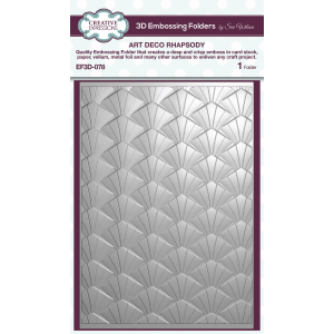 Creative Expressions - Art Deco Rhapsody 5 in x 7 in 3D Embossing Folder - EF3D-078