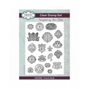 Creative Expressions - Sam Poole French Seals 6 in x 8 in Clear Stamp Set - CEC1085