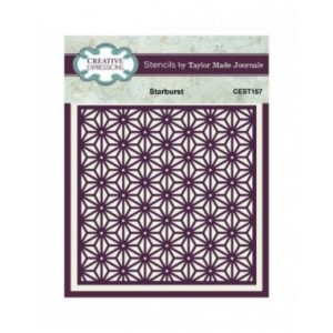 Creative Expressions - Taylor Made Journals Starburst 6 in x 6 in Stencil - CEST157