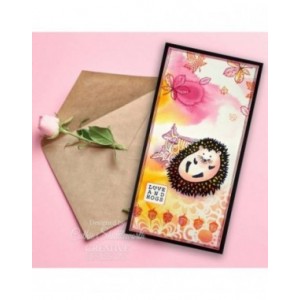 Creative Expressions - Designs by Dora Hedgehugs 6 in x 8 in Clear Stamp Set - CEC1099