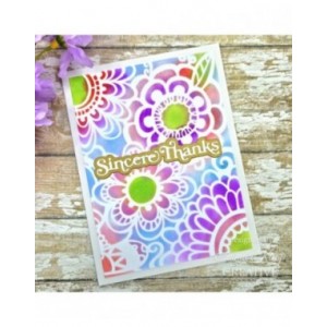 Creative Expressions - Designs by Dora Flower 6 in x 6 in Stencil - CEST159
