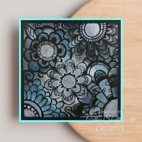 Creative Expressions - Designs by Dora Flower 6 in x 6 in Stencil - CEST159