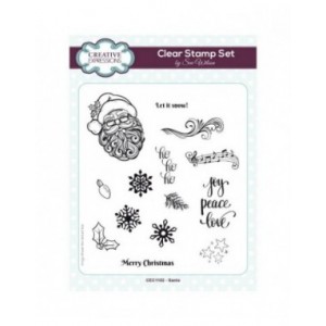 Creative Expressions -  Santa 6 in x 8 in Clear Stamp Set - CEC1102
