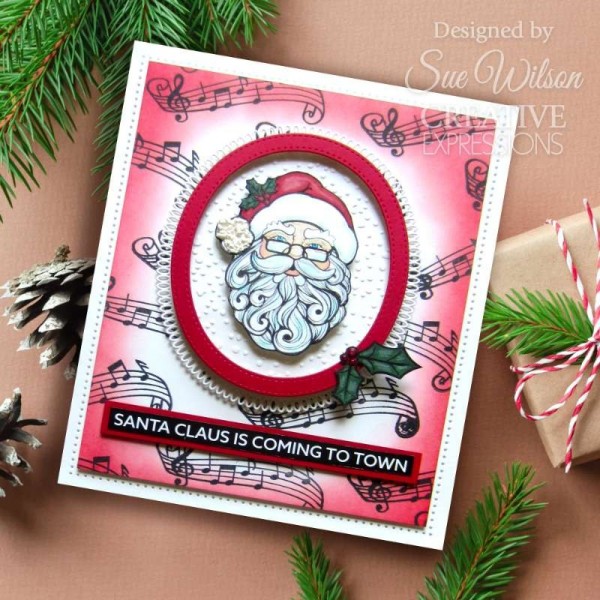 Creative Expressions -  Santa 6 in x 8 in Clear Stamp Set - CEC1102