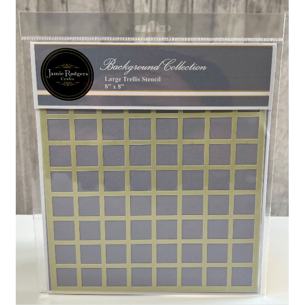 Jamie Rodgers Crafts - Large Trellis Stencil - 8"x 8 - JRCST0010
